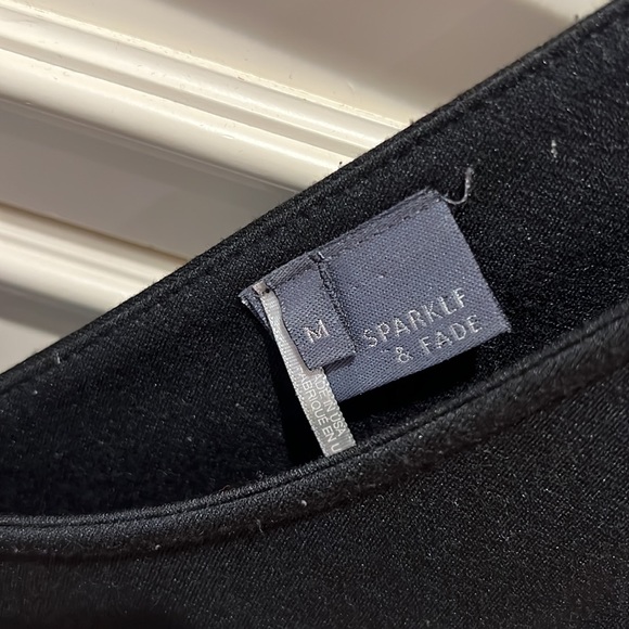 Women’s SPARKLE & FADE SZ M black above knee dress with cut out back - Picture 4 of 6